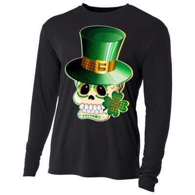 Leprechaun Sugar Irish Skull Cooling Performance Long Sleeve Crew