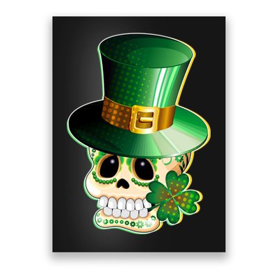 Leprechaun Sugar Irish Skull Poster