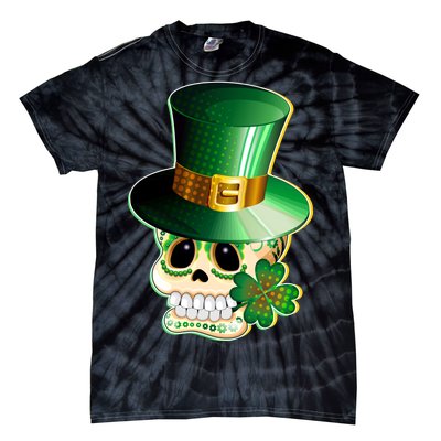 Leprechaun Sugar Irish Skull Tie-Dye T-Shirt