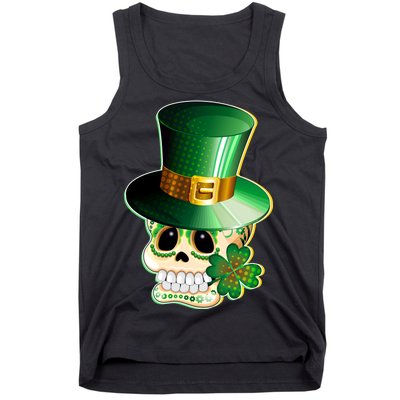 Leprechaun Sugar Irish Skull Tank Top