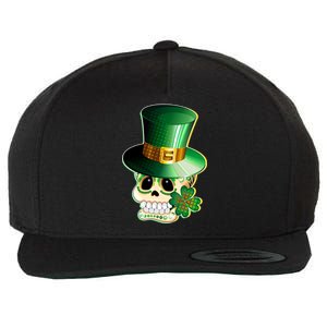 Leprechaun Sugar Irish Skull Wool Snapback Cap