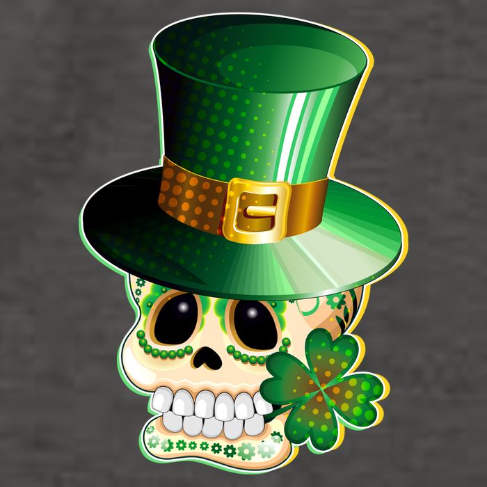 Leprechaun Sugar Irish Skull Vector Backpack
