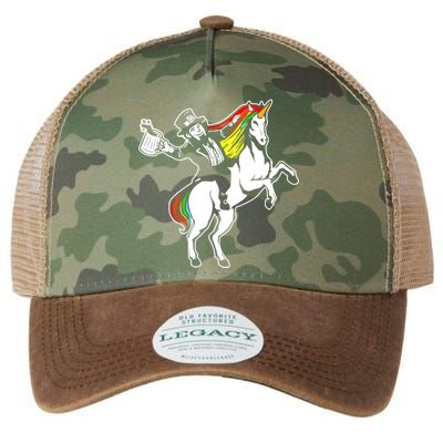 Leprechaun Unicorn St. Patrick's Day Legacy Tie Dye Trucker Hat