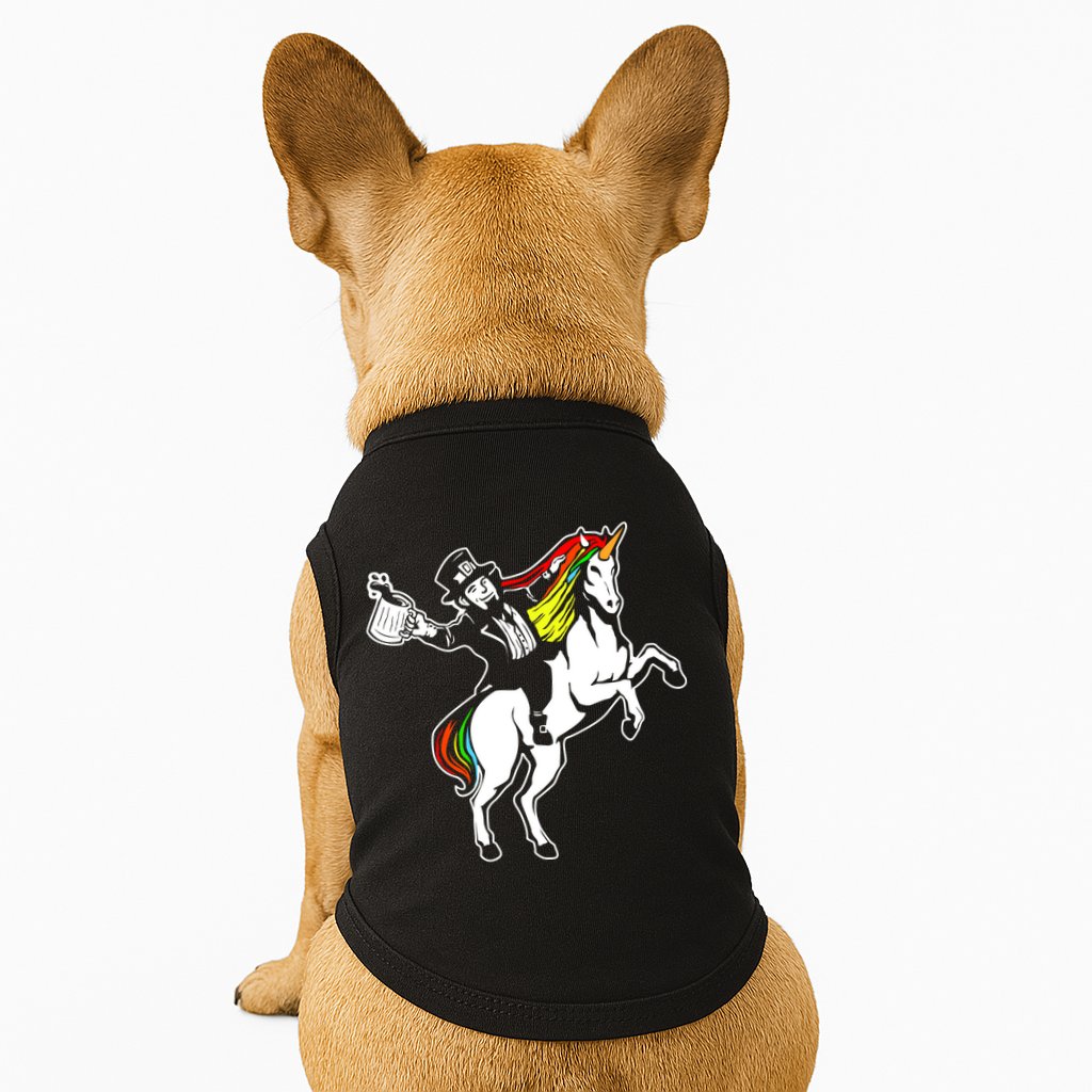 Leprechaun Unicorn St. Patrick's Day Doggie Tank