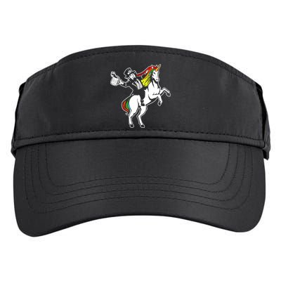 Leprechaun Unicorn St. Patrick's Day Adult Drive Performance Visor