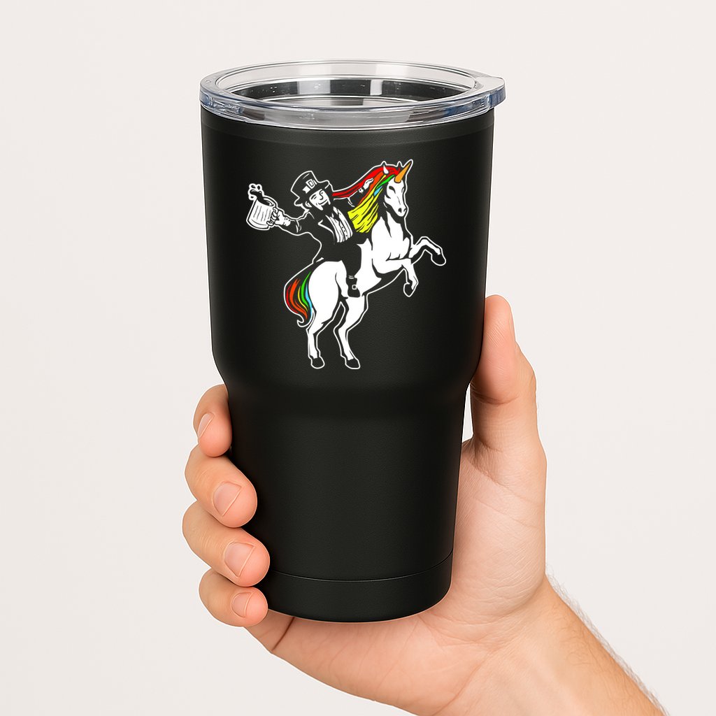 Leprechaun Unicorn St. Patrick's Day Tumbler