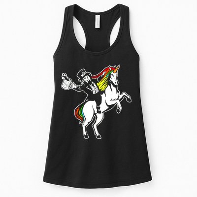Leprechaun Unicorn St. Patrick's Day Womens Tank Top