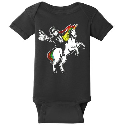 Leprechaun Unicorn St. Patrick's Day Baby Bodysuit