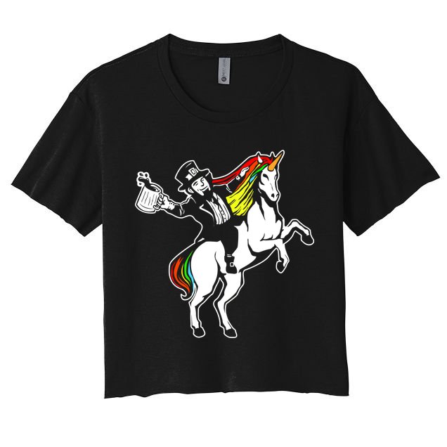Leprechaun Unicorn St. Patrick's Day Crop Top