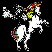 Leprechaun Unicorn St. Patrick's Day Crop Top