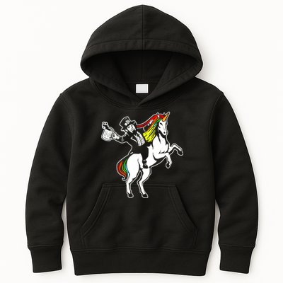 Leprechaun Unicorn St. Patrick's Day Kids Hoodie