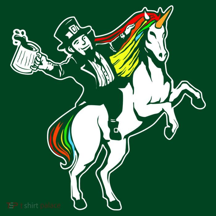 Leprechaun Unicorn St. Patrick's Day Apron