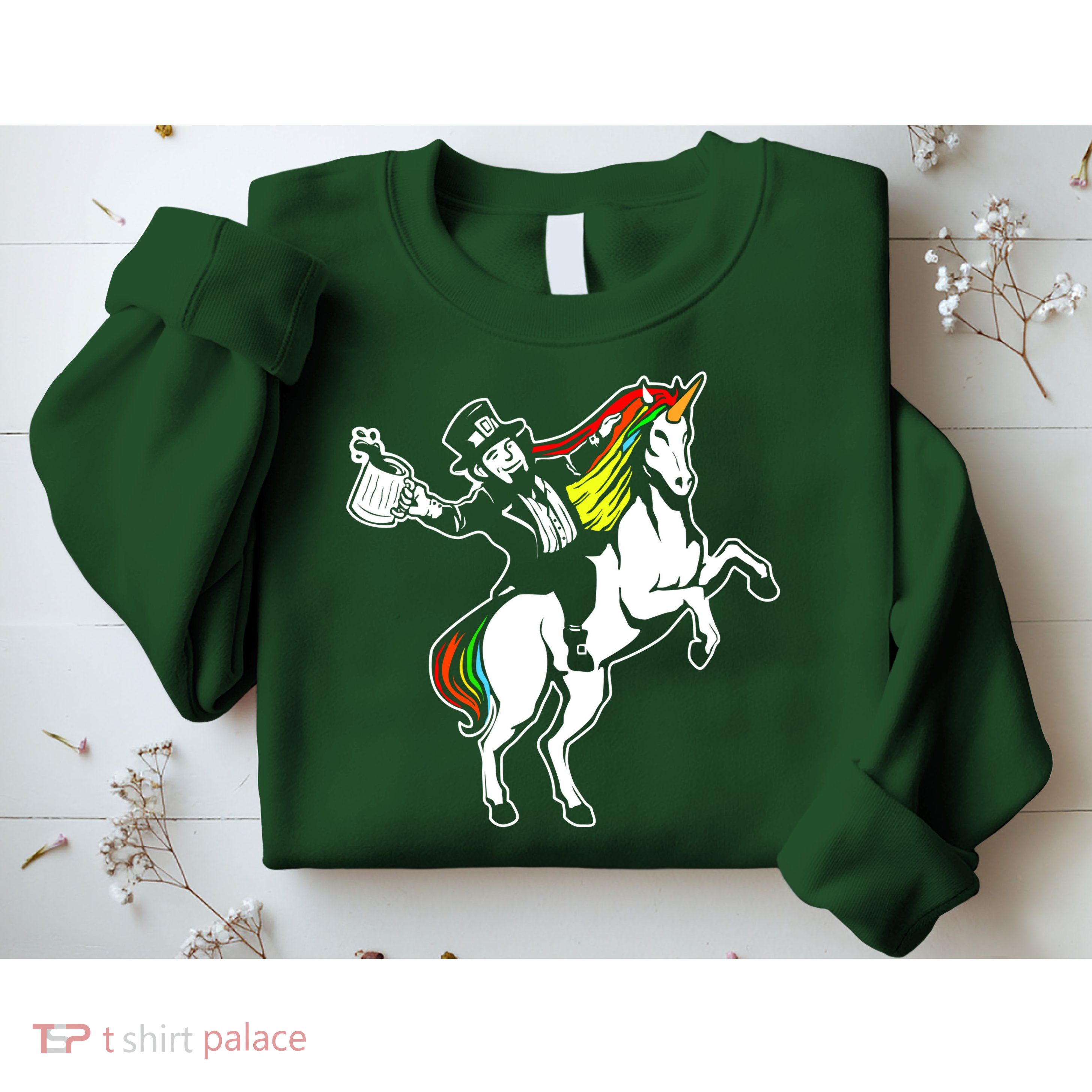 Leprechaun Unicorn St. Patrick's Day Sweatshirt
