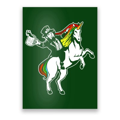 Leprechaun Unicorn St. Patrick's Day Poster