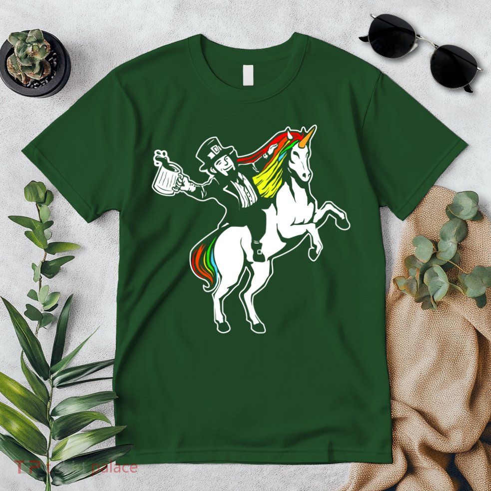 Leprechaun Unicorn St. Patrick's Day Premium T-Shirt