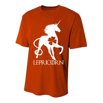 Lepricorn Leprechaun Unicorn St. Patrick's Day Youth Performance Sprint T-Shirt