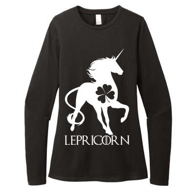 Lepricorn Leprechaun Unicorn St. Patrick's Day Womens CVC Long Sleeve Shirt