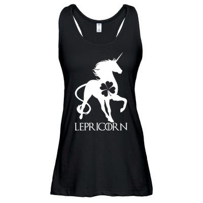 Lepricorn Leprechaun Unicorn St. Patrick's Day Ladies Essential Flowy Tank