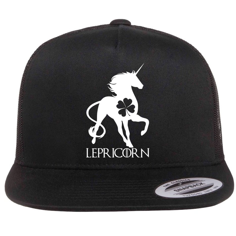 Lepricorn Leprechaun Unicorn St. Patrick's Day Flat Bill Trucker Hat