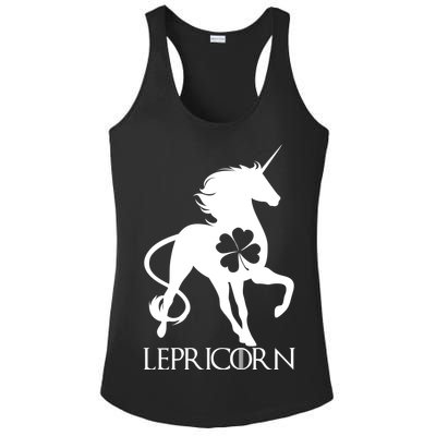 Lepricorn Leprechaun Unicorn St. Patrick's Day Ladies PosiCharge Competitor Racerback Tank