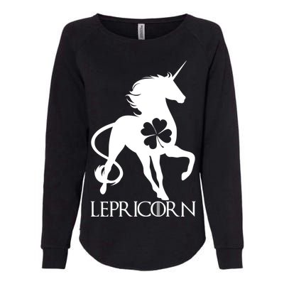 Lepricorn Leprechaun Unicorn St. Patrick's Day Womens California Wash Sweatshirt