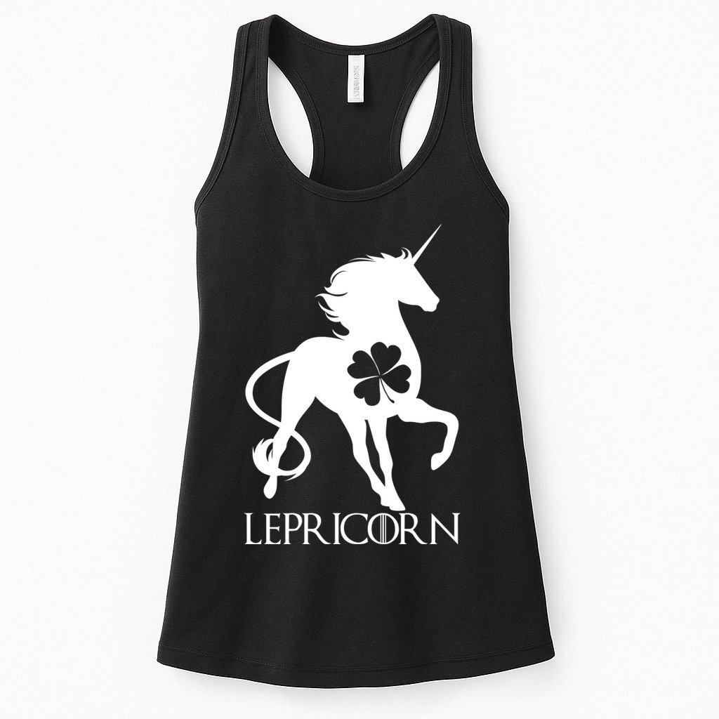 Lepricorn Leprechaun Unicorn St. Patrick's Day Womens Tank Top