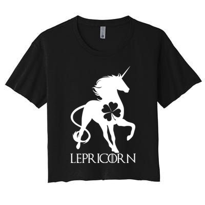 Lepricorn Leprechaun Unicorn St. Patrick's Day Crop Top