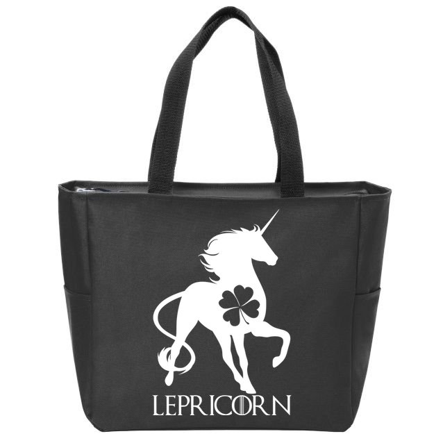 Lepricorn Leprechaun Unicorn St. Patrick's Day Zip Tote Bag