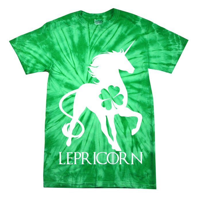 Lepricorn Leprechaun Unicorn St. Patrick's Day Tie-Dye T-Shirt