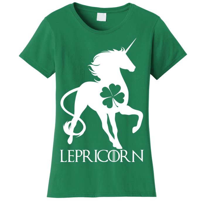 Lepricorn Leprechaun Unicorn St. Patrick's Day Women's T-Shirt