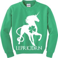 Lepricorn Leprechaun Unicorn St. Patrick's Day Kids Sweatshirt