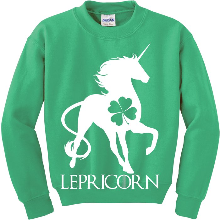 Lepricorn Leprechaun Unicorn St. Patrick's Day Kids Sweatshirt