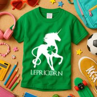 Lepricorn Leprechaun Unicorn St. Patrick's Day Kids T-Shirt