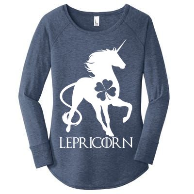 Lepricorn Leprechaun Unicorn St. Patrick's Day Women's Perfect Tri Tunic Long Sleeve Shirt