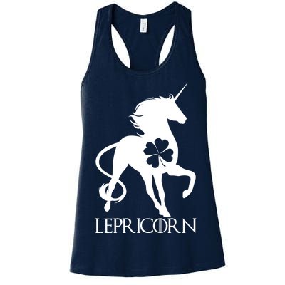 Lepricorn Leprechaun Unicorn St. Patrick's Day Women's Racerback Tank