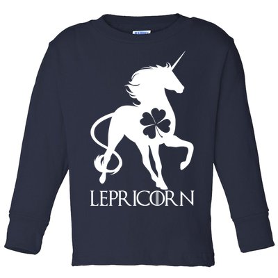 Lepricorn Leprechaun Unicorn St. Patrick's Day Toddler Long Sleeve Shirt