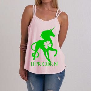 Lepricorn Leprechaun Unicorn St. Patrick's Day Women's Strappy Tank