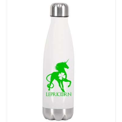 Lepricorn Leprechaun Unicorn St. Patrick's Day Stainless Steel Insulated Water Bottle