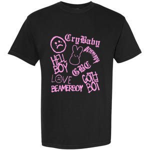 Lil Emo Rap Goth Peep Hip Hop Tattoo Garment-Dyed Heavyweight T-Shirt