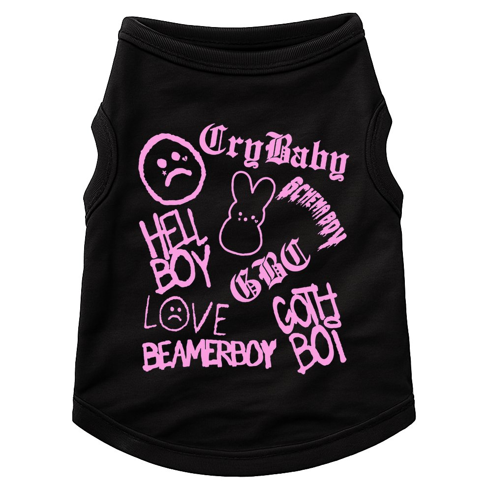 Lil Emo Rap Goth Peep Hip Hop Tattoo Doggie Tank