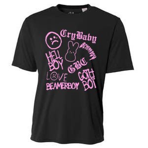 Lil Emo Rap Goth Peep Hip Hop Tattoo Cooling Performance Crew T-Shirt