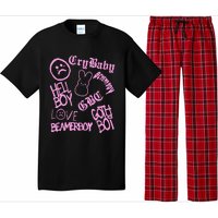 Lil Emo Rap Goth Peep Hip Hop Tattoo Pajama Set