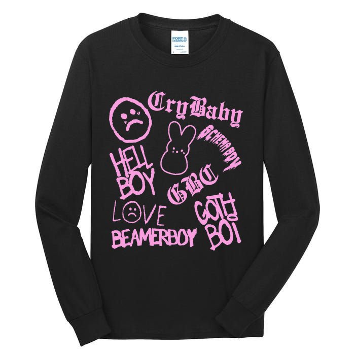 Lil Emo Rap Goth Peep Hip Hop Tattoo Tall Long Sleeve T-Shirt