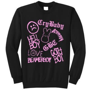 Lil Emo Rap Goth Peep Hip Hop Tattoo Tall Sweatshirt