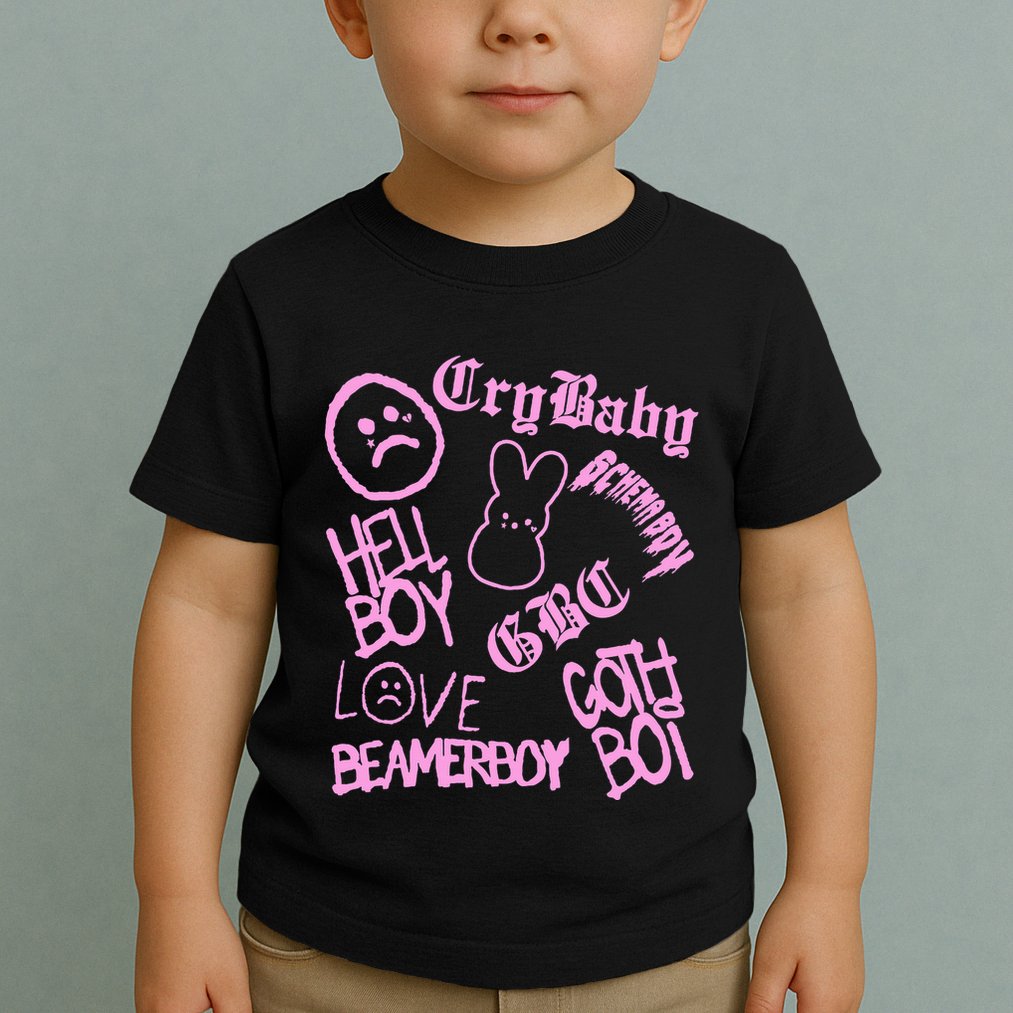 Lil Emo Rap Goth Peep Hip Hop Tattoo Toddler T-Shirt