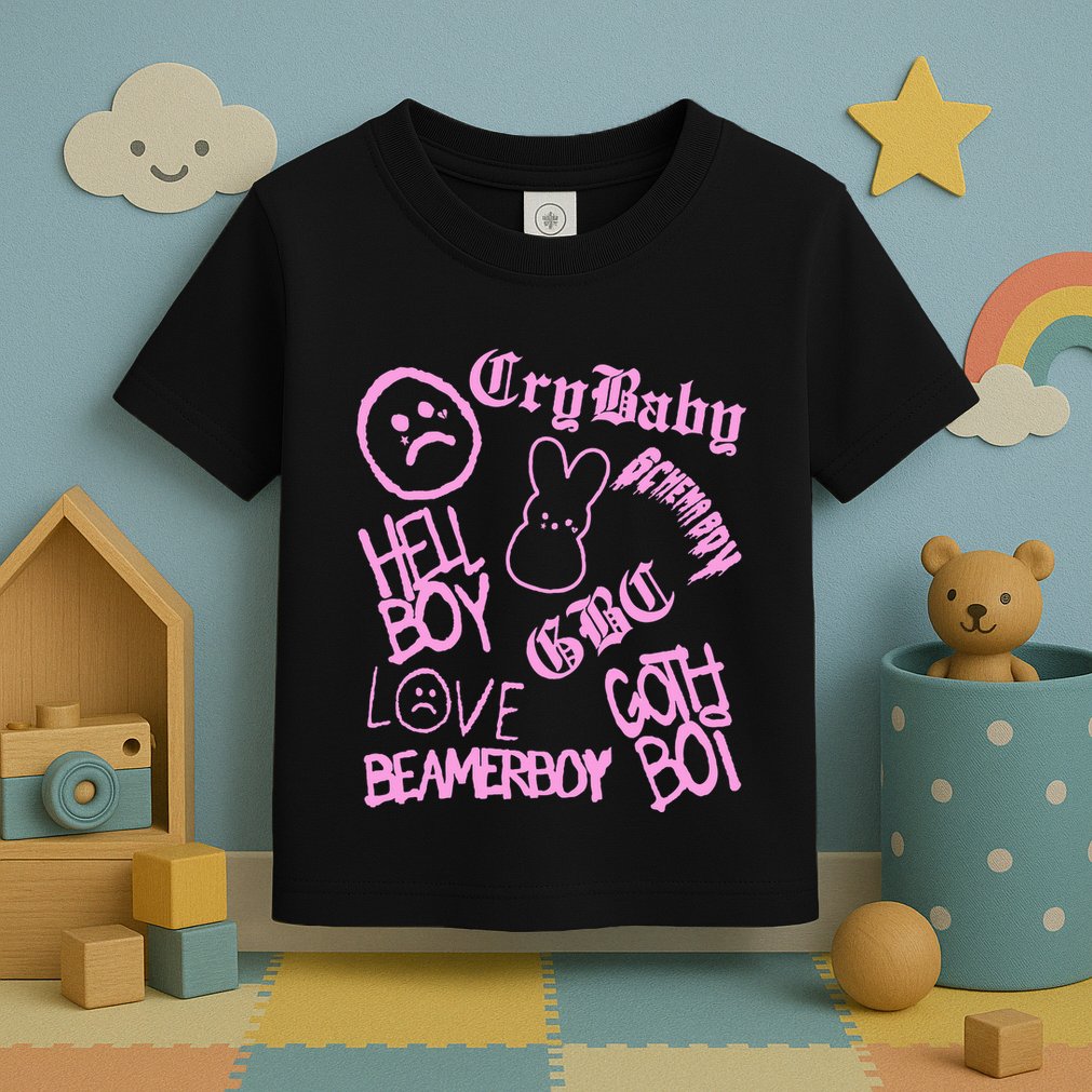 Lil Emo Rap Goth Peep Hip Hop Tattoo Toddler T-Shirt