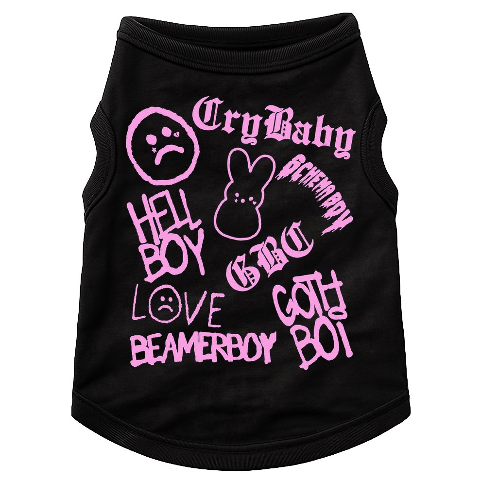 Lil Emo Rap Goth Peep Hip Hop Tattoo Doggie Tank