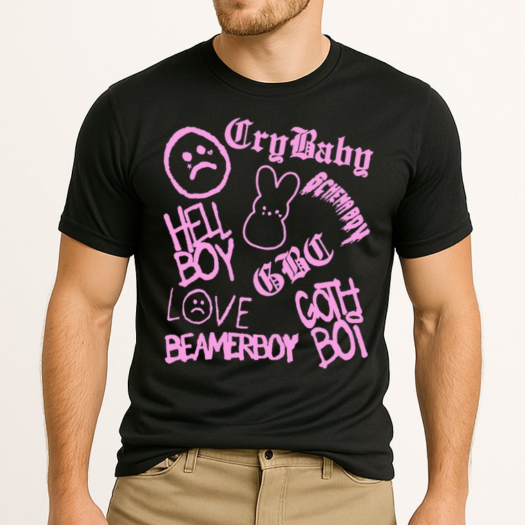 Lil Emo Rap Goth Peep Hip Hop Tattoo Cooling Performance Crew T-Shirt