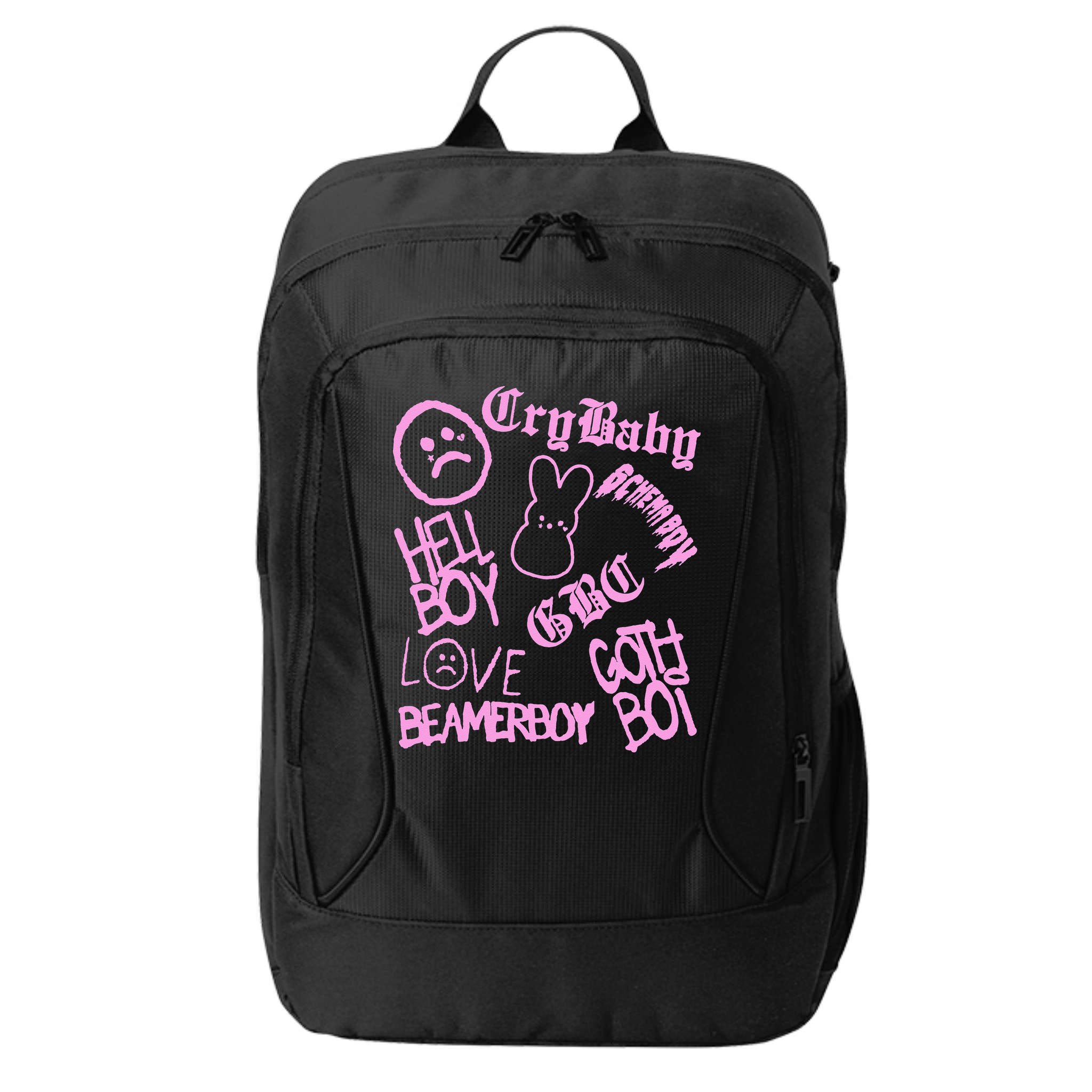 Lil Emo Rap Goth Peep Hip Hop Tattoo City Backpack