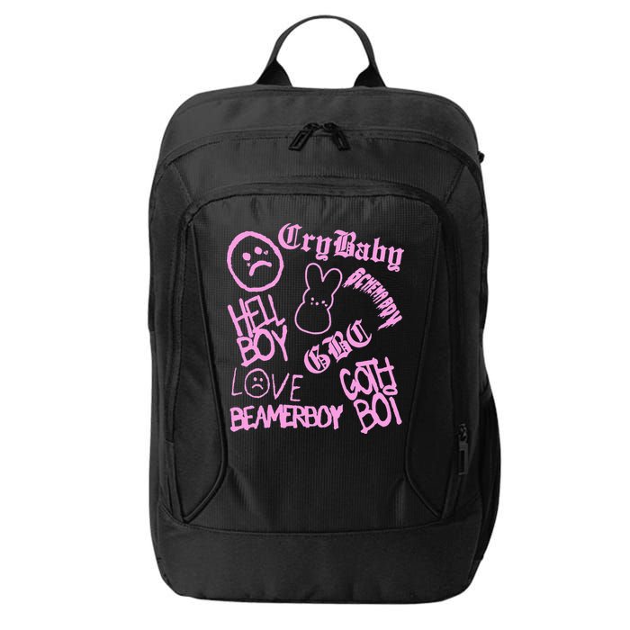 Lil Emo Rap Goth Peep Hip Hop Tattoo City Backpack